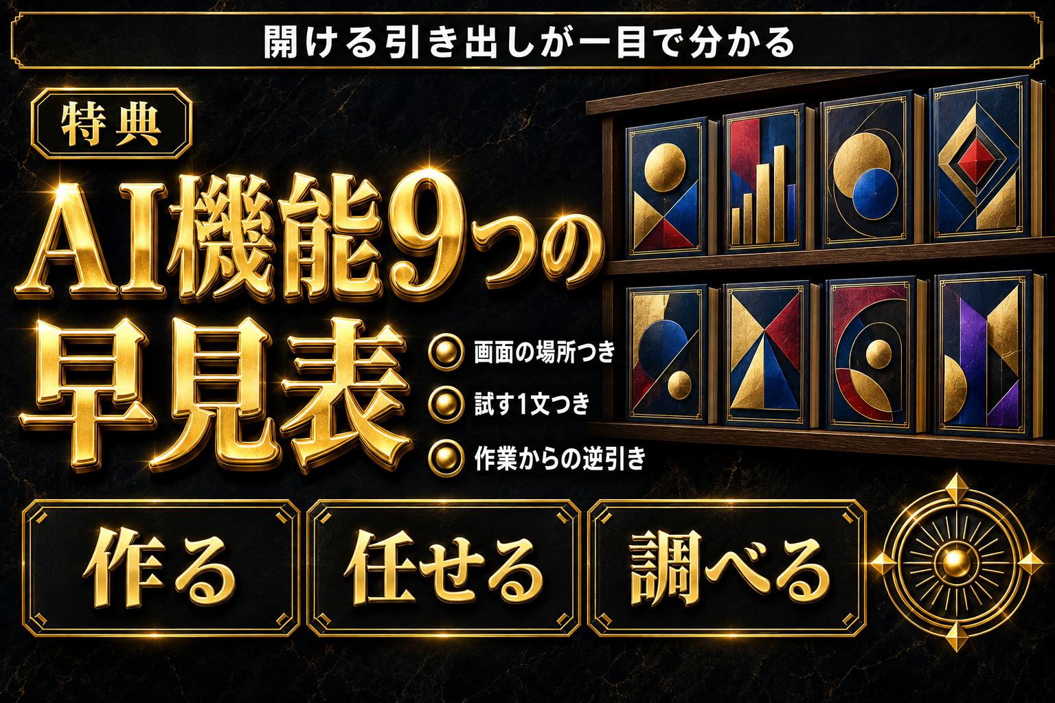 【迷わない】Codex機能9つの神早見表の表紙