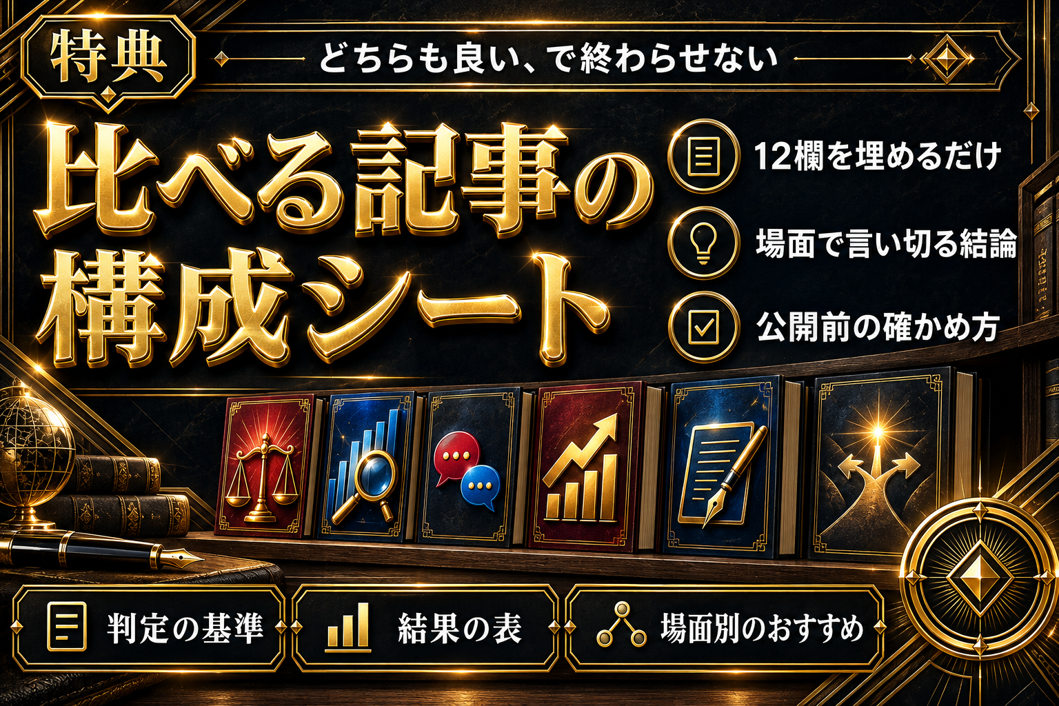 ChatGPTでAIツール比較ブログ記事を作る構成シート【完全網羅】の表紙