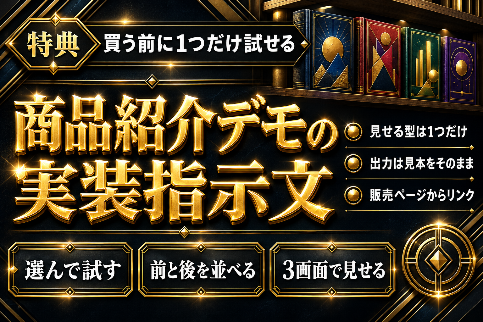 【保存版】Codexで商品紹介デモを作る実装指示文キットの表紙