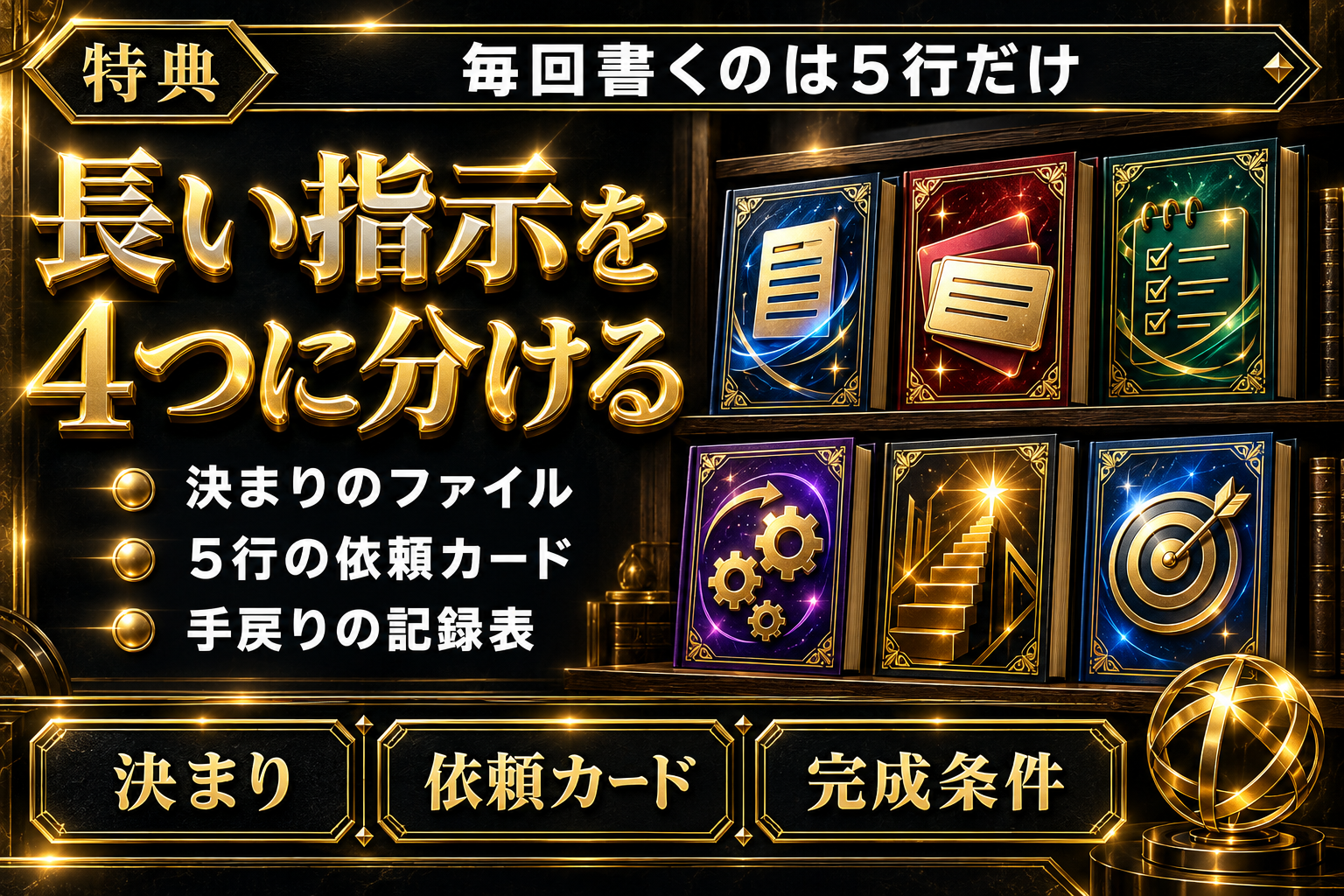 Codexの長い指示を毎回書き直さず手戻りを減らす方法の表紙